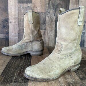 Red Wing 1199 Vintage Soft Toe Suede Roughout Work Boots Mens 11.5